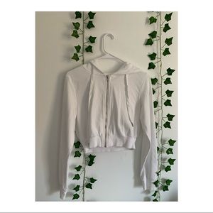 Zaful cropped white jacket